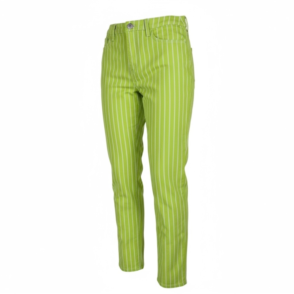 TARGET VICTOR GLEMAUD ACID LIME Striped Jeans Size 6 NWT - Picture 2 of 12